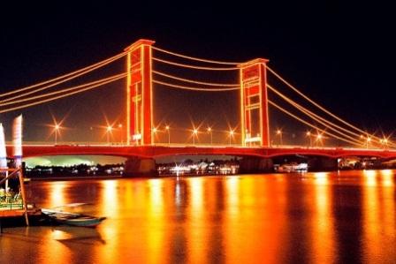 Obyek Wisata Jembatan Ampera dan Sungai Musi di Palembang, 1. Obyek Wisata Jembatan Ampera dan Sungai Musi di Palembang, 2. Tempat Wisata Religi Masjid Cheng Hoo Palembang, 3. Obyek Wisata Bukit Siguntang di Palembang, 4. Tempat Wisata Sejarah Museum Sultan Mahmud Badaruddin II Palembang, 5. Tempat Wisata Sejarah Benteng Kuto Besak di Palembang, 6. Wisata Religi Masjid Agung Sultan Mahmud Badaruddin I Palembang, 7. Objek Wisata Gedung Kantor Walikota Palembang, 8. Tempat Wisata Keluarga Kembang Iwak Family Park di Palembang, 9. Tempat Wisata Alam Hutan Punti Kayu di Palembang, 10. Tempat Wisata Sejarah Taman Purbakala Kerajaan Sriwijaya di Palembang, 11. Tempat Wisata Kuliner Kampung Kapitan di Palembang, 12. Objek Wisata Monumen perjuangan rakyat Palembang, 13. Obyek Wisata Pulau Kemaro di Palembang, 14. Tempat Wisata Alam Air Terjun Lematang Indah , 15. Obyek Wisata Gunung Dempo, 16. Tempat Wisata Alam Air Terjun Bidadari di Lahat, 17. Obyek Wisata Alam Air Terjun Maung (Curup Maung), 18. Tempat Wisata Kuliner Terkenal Martabak HAR di Palembang, 19. Tempat Wisata Kuliner Pempek Candy di Palembang, 20. Tempat Wisata Kuliner Pempek SAGA di Palembang, 21. Arung Jeram Sungai Manna, 22. Waterboom OPI Jakabaring, 23. The Amanzi Waterpark CitraGrand City, 24. Fantasy Island Palembang, 25. Danau Ranau, 26. Kolam Renang Lumban Tirta, 27. Museum Negeri Balaputra Dewa, 28. Kampung Arab Palembang, 29. Rumah Rakit Sungai Musi, 30. Palembang Bird Park, 31. Pelabuhan Tanjung Api-Api, 32. Masjid Lawang Kidul, 33. Tangga 2001, 34. Tugu Belido, 35. Kopi Roda, 36. Bayt Al-Quran Raksasa, 37. Sungai Gerong, 38. Goa Putri, 39. Sekanak Sidewalk, 40. Danau OPI, 41. Museum Tekstil Palembang, 42. Waterpark Danau Tanah Mas, 43. Taman Pelangi, 44. Bukit Golf, 45. Klenteng Chandra Nadi, 46. G Art Studio, 47. Pulau Maspari, 48. Gelora Sriwijaya, 49. Warung Apung Sungai Musi, 50. Air Terjun Kematang Indah, 51. Kebun Teh Dempo