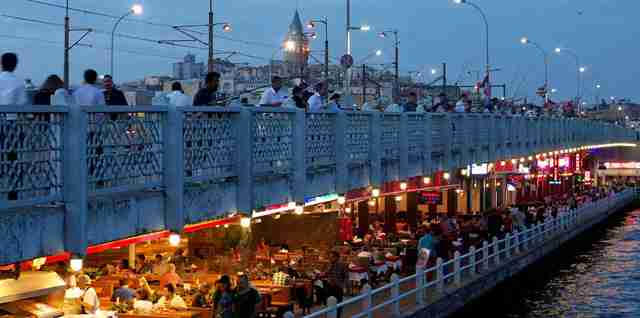 Galata Bridge Turki