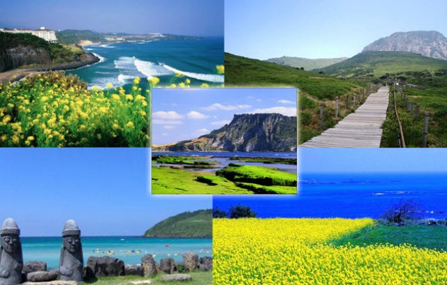 Pulau Jeju, 1. Istana Gyeongbok (Gyeongbokgung) – Kyŏngbokkung, 2. Lotte World, 3. Pulau Jeju, 4. Bomun Pavilion, Gyeongju, 5. Yang Dong Traditional Village, 6. Seomjin River Train Village, 7. Seongsan Sunrise Peak, 8. Stasiun Kyeong-Wha, Jinhae, 9. Taepyeong Salt Farm, 10. Boseong Green Tea Field, 11. Monumen Peringatan Perang Korea, 12. Teater Nanta di MyeongDong, 13. Taman Nasional Bukhansan, 14. Seoul Arts Center (Pusat Kesenian Seoul), 15. Istana Changdeok (Changdeokgung), 16. Uleung Island Seaside Road, 17. Tempat Wisata Belanja Myeongdong, 18. Bukchon Village, 19. Namsan Seoul Tower ( N Seoul Tower), 20. National Folk Museum of Korea (Museum Nasional Rakyat Korea), 21. Olympic Park, 22. Incheon, 23. Garden of Morning Calm, 24. Taebaek Snow Festival, 25. Gunung Naejangsan, 26. Korean Demilitarized Zone atau DMZ, 27. Namsangol Hanok Village, 28. Pulau Nami, 29. Everland Theme Park, 30. Cheonggyecheon River, 31. Gangnam District, 32. Hongdae, 33. Gamcheon culture village, 34. Pulau Udo, 35. National Gwacheon Science Museum