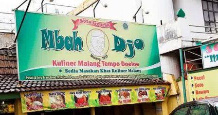 Soto Geprak Mbah Djo, 1. Bubur Ayam Agus, 2. Pecel Kawi, 3. Kuliner Malam Pos Ketan Legenda 1967, 4. Sate Landak Bu Ria, 5. Soto Geprak Mbah Djo, 6. Hot Cui Mie Gloria Malang, 7. Toko Oen, 8. Cafe Jagung Jaya Abadi, 9. Warung Ronde Titoni, 10. Depot Hok Lay, 11. Rumah Makan Cairo, 12. Putu Lanang Celaket, 13. Bakpao Boldy, 14. Mie Gajah Mada, 15. Rujak Cingur Bude Ruk, 16. Warung Lama Haji Ridwan, 17. Depot Tahu Lontong Lonceng, 18. Burger Buto, 19. Pia Mangkok Malang, 20. STMJ Glintung, 21. Mie Iblis Malang, 22. Surabi Gendut, 23. Gado-Gado Citra Kota Malang, 23. Bakso President, 24. Lesehan Pak H. SHOLEH, 25. Lesehan Yogyakarta Malang, 26. Taman Indie Resto Malang, 27. Amsterdam Garden Resto & Steak House Malang, 28. Malibu Steak ‘n’ Pizza Malang, 29. Padi Resto Galeri Malang, 30. Ikan Bakar 52 Malang, 31. Ikan Goreng Pangeran Muda Malang, 32. Ikan Bakar Cianjur ( IBC ), 33. Pondok Desa Kampung Telaga Malang, 34. Javanine Restaurant, 35. Rumah Makan Inggil, 36. Bakso Bakar Trowulan, 37. Depot Rawon Nguling, 38. WellDuck Bebek Goreng & Bakar, 39. Ayam Kremes Madura Potre Koneng, 40. Bakso Bakar Pahlawan Trip Malang, 41. Harmoni Resto Cafe Malang, 42. Baegopa Malang, 43. Pecel Pyuur (Brisam) Malang, 44. Mie Tomcat Malang, 45. Rawon Brintik, Warung Bu Napsiah Malang, 46. Noodle Inc Malang, 47. Bakso Kota Cak Man Malang, 48. Warung Spesial Sambal Malang, 49. Mie Jogging Malang, 50. Ayam Bakar Lientang Malang, 51. Dapur Resto Kota Malang, 52. Waroeng Bamboe Lesehan Sidomulyo, 53. Omah Kitir Cafe Factory, 54. Waroeng Lesehan Pring Pethuk, 53. Melati Restaurant, 54. Rumah Opa Kitchen And Lounge, 55. Rumah Coffee Loe Mien Toe, 56. Madam Wang Secret Garden, 57. Daerah Payung, 58. Rumah Sosis, 59. Jungle Fast Food Resto, 60. Ria Djenaka Batu, 61. Warung Sate Kelinci, 62. Warung Wareg, 63. Sate Hotplet, 64. Racel Risol, 65. Illy Cafe Lai Lai, 66. Ayam Pakuan, 67. Warung Mie Setan, 68. Orem-orem Khas Arema, 69. Surabi Imut, 70. Bakso Bakar Pak Man, 71. Cwie Mie Malang, 72. Sate dan Gule Kambing Haji Paino Bunul (Tahun 1973 – Sekarang), 73. Depot Soto Lombok (Tahun 1955 – Sekarang), 74. Soto Daging Pak Markeso (Tahun 1950 – Sekarang), 75. Soto Daging Rahayu (sejak 1928), 76. Warung Bu Haji AREMA