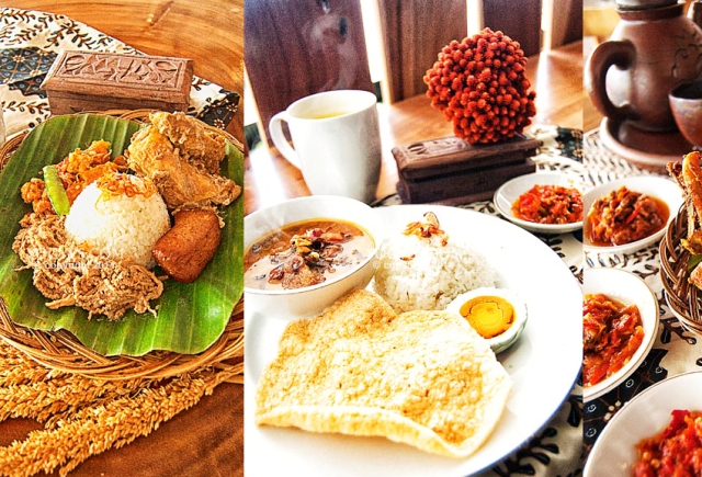Manggar Manding, 1. The House of Raminten, 2. Kalimilk, 3. Bong Kopitown, 4. Warung Ijo Baciro, 5. Kedai Darling, 6. Nasi Goreng Beringharjo, 7. Oseng Mercon Bu Narti, 8. Angkringan Lik Man, 9. Mie Telap 12, 10. Hakone Resto, 11. Sate Klathak Pak Pong, 12. Manggar Manding, 13. Gudeg Pawon, 14. Sellie Coffee, 15. Klinik Kopi, 16. Sate Klatak Pak Bari, 17. Bakpia Pathok 25, 18. Rujak Es Cream Pak Nardi Pakualaman, 19. Bukit Bintang Jogja, 20. Angkringan Wijilan, 21. The Captain Urban Lounge, 22. Kastil Mang Engking, 23. Pondok Makan Pelem Golek, 24. Sawa Steaks and Grills (Tutup), 25. Kimchi Go, 26. Jadah Tempe Mbah Carik, 27. Secret Garden Coffee and Chocolate, 28. Roaster and Bear, 29. Aglioo Pasta and Pizza, 30. Indische Koffie Benteng Vredeburg, 31. Tempo Gelato Prawirotaman, 32. Bungong Jeumpa, 33. Restoran Tradisional Joglo Mlati, 34. Abhayagiri Restoran, 35. Gudeg Yu Djum, 36. Nanamia Pizzeria Mozes, 37. Dimsum Edane, 38. Sasanti Restaurant and Gallery, 39. Omah Dhuwur Restoran, 40. Nikkou Ramen, 41. Kampung Ramadhan Jogokariyan, 42. Mangut Lele Mbah Marto, 43. Rembug Kopi, 44. ViaVia Jogjakarta, 45. Rosella Easy Dinning, 46. Beukenhof Restoran, 47. Jejamuran, 48. Milas Vegetarian Resto, 49. Blanco Coffee and Books, 50. Lokal Resto, 51. Ruang Cafe, 52. Kedai Poci, 53. Cafe Cokelat, 54. Mato Kopi, 55. Soto Kadipiro, 56. Brongkos Bu Padmo, 57. Ayam Goreng Mbah Cemplung