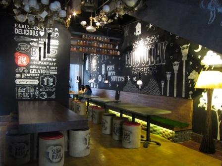 Suga Rush, 1. De’ Tuik Garden Cafe &amp; Resto, 2. Caffe Bene, 3. Cafe D’Pakar, 4. Wiki Koffie, 5. Bober Cafe, 6. Cafe Lawangwangi, 7. Taman Gasibu , 8. Sudirman Street, 9. Dakken Coffee &amp; Steak, 10. Suga Rush, 11. Upper East Cafe, 12. Hummingbird Eatery, 13. Maja House, 14. Bumi Sangkuriang, 15. Selasar Sunaryo Art Space, 16. Congo Cafe &amp; Resto, 17. Little Wings Book Cafe, 18. Kedai Mie Reman, 19. Warung Salse, 20. Alun-alun Kota Bandung, 21. Cihampelas Walk atau Ciwalk, 22. Paris van Java, 23. Richeese Factory, 24. Cocorico, 25. Warunk Segood, 26. Noah’s Barn Coffeenery, 27. Two Hands Full, 28. Lacamera Coffee, 29. Roemah Makan Enak-Enak, 30. Kedai Berisik, 31. Waroeng Kopi Modjok, 32. Taman Fotografi, 33. Taman Film, 34. Taman Pustaka Bunga, 35. Taman Labirin, 36. Pet Park, 37. Taman Vanda, 38. Roemah Kopi, 39. Jack Runner Roastery, 40. CUPS Coffee &amp; Kitchen, 41. Ngopie Doeloe
