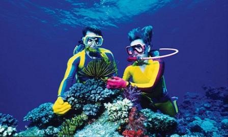 Snorkeling dan Diving (menyelam) Pantai Tanjung Lesung, 1. Water sport , 2. Snorkeling dan Diving (menyelam) , 3. Menikmati indahnya sunset, 4. Kuliner , 5. Konservasi Terumbu Karang , 6. Memancing di Pantai Tanjung Lesung, 7. Menonton pertunjukan tarian api di Pantai Tanjung Lesung, 8. Sunrise Pantai Tanjung Lesung, 9. Jalan-jalan di Pinggir Pantai