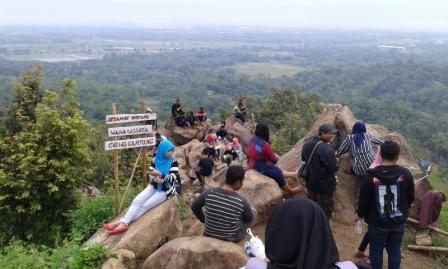 Wisata Cadas Gantung, 1. Jembar Waterpark, 2. Perkebunan Teh Cipasung, 3. Goa Lalay, 4. Curug Muara Jaya, 5. Curug Sawer, 6. Talaga Herang, 7. Wisata Paralayang Gunung Panten, 8. Taman Wisata Bukit Alam Hejo, 9. Curug Tonjong, 10. Curug Cipeuteuy, 11. Air terjun Cibali, 12. Agro Batu Luhur, 13. Taman Buana Marga Majalengka (Taman Dinosaurus), 14. Situ Sangiang dan Makam Sunan Parung, 15. Pendakian Gunung Ciremai, 16. Curug Sempong, 17. Curug Awul, 18. Situ Cipanten, 19. Curug Campaga, 20. Curug Cipeureus, 21. Curug Puntang, 22. Panorama Cikebo, 23. Panorama Lemah Putih, 24. Situ Cikuda, 25. Bukit Panyaweuyan Argapura, 26. Wisata Situ Cipadung Desa Pajajar, 27. Wisata Cadas Gantung, 28. Air Terjun Embun Pelangi, 29. Air Terjun Cilutung, 30. Situ Janawi, 31. Taman Nasional Sadarehe, 32. Museum Talaga Manggung, 33. Rumah Adat Panjalin, 34. Gunung Cakrabuana, 35. Telaga di Petilasan Prabu Siliwangi, 36. Curug Ciwanda, 37. Curug Situhiang, 38. Taman Wisata Linggarjati, 39. Air Terjun Baligo, 40. Telaga Nila, 41. Kolam Renang Balong Sang Raja, 42. Gunung Batu Tilu, 43. Bukit Mercury Sayang Kaak, 44. Bendungan Raksasa Rentang, 45. Terasering Sawah Nangklak, 46. Gunung Ciwaru, 47. Puncak Sawiyah, 48. Ciboer Pass, 49. Curug Kapak Kuda, 50. Water Boom Tirta Indah, 51. Water Boom Rajawali ( Surya ), 52. Water Boom Tohaga, 53. Taman Ikan Bunderan , 54. Situ Batu di Desa Malausma, 55. Durian Sinapeul