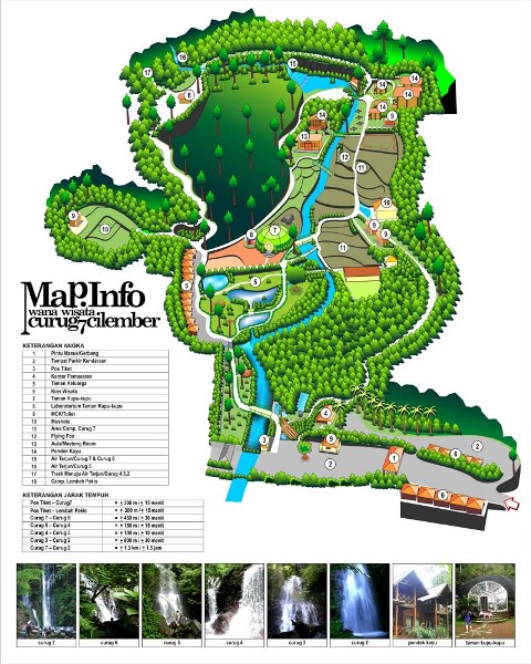 Peta Lokasi Wisata Curug Cilember