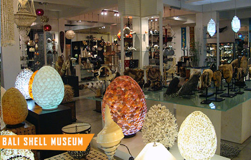 Bali Shell Museum, 1. Pantai Kuta, 2. Pantai Pandawa, 3. Pantai Sanur, 4. Pura Uluwatu, 5. Taman Garuda Wisnu Kencana, 6. Monumen Bajra Sandhi, 7. Pura Taman Ayun, 8. Bali Shell Museum, “Rumah Kerang” (Tutup), 9. Pantai Jimbaran, 10. Pantai Blue Point, 11. Pantai Dreamland, 12. Mencoba Water Sport di Tanjung Benoa, 13. Pantai Legian Nan Memukau, 14. Pantai Padang – Padang , 15. Pabrik Kata-Kata Joger, 16. Deluang Sari Penangkaran Penyu, 17. Taman Mumbul Sangeh, 18. Sangeh Monkey Forest, 19. Waterboom Bali, 20. “Pantai Private” Pantai Karma Kandara , 21. Pantai Melasti Ungasan, 22. Upside Down World Bali, 23. Pura Geger Beach, 24. Wisata Kerta Gosa, 25. Pantai Gunung Payung, 26. Big Garden Corner