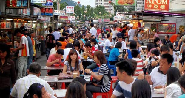Gurney Drive Hawker Centre via 123travelguide
