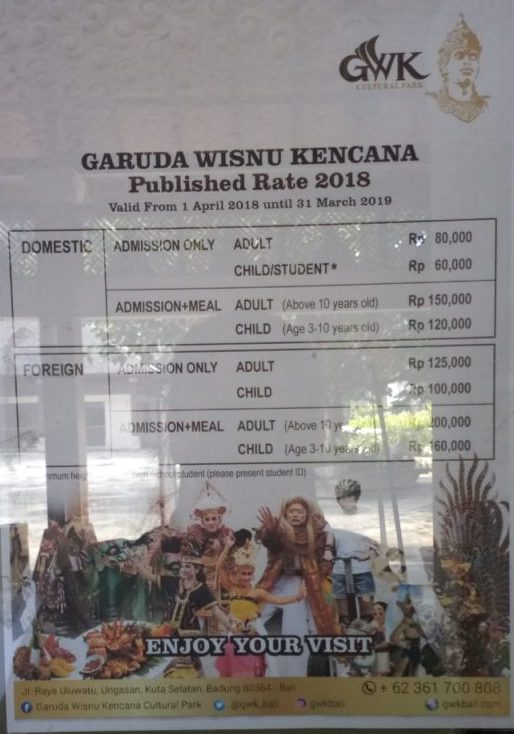 Harga Tiket Masuk GWK Terbaru, Alamat dan Rute Menuju Lokasi GWK, Sejarah Garuda Wisnu Kencana, Daya Tarik GWK, Jadwal Event di GWK, Jam Operasional GWK, Harga Tiket Masuk GWK, Promo spesial VOUCHER Harga tiket masuk GWK, Tips Liburan ke GWK