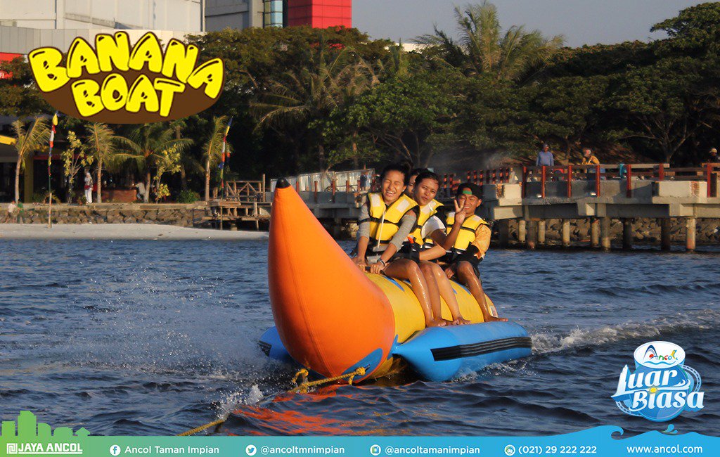 Banana Boat pantai ancol via Twitter, Lokasi dan Rute Menuju Pantai Ancol, Sejarah Singkat Pantai Ancol, Aktivitas Seru di Pantai Ancol, Daya Tarik Pantai Ancol, Fasilitas di Pantai Ancol, Jam Operasional Pantai Ancol, Harga Tiket Masuk Pantai Ancol, Tips Liburan ke Pantai Ancol