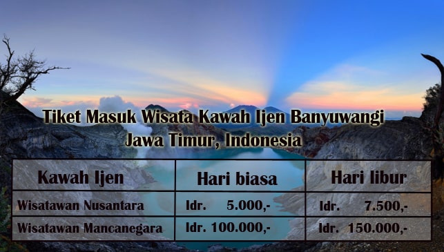 Harga Tiket Masuk Wisata Kawah Ijen Banyuwangi via Bromotour, Mengenal Jalur Pendakian Menuju Ke Kawah Ijen, Pesona Kawah Ijen yang Memanjakan Mata, Menikmati Fenomena ‘Blue Fire’ yang Mempesona, Tips Berburu “Blue Fire” di Gunung Ijen, Aneka Persiapan Sebelum Pendakian Ke Kawah Ijen