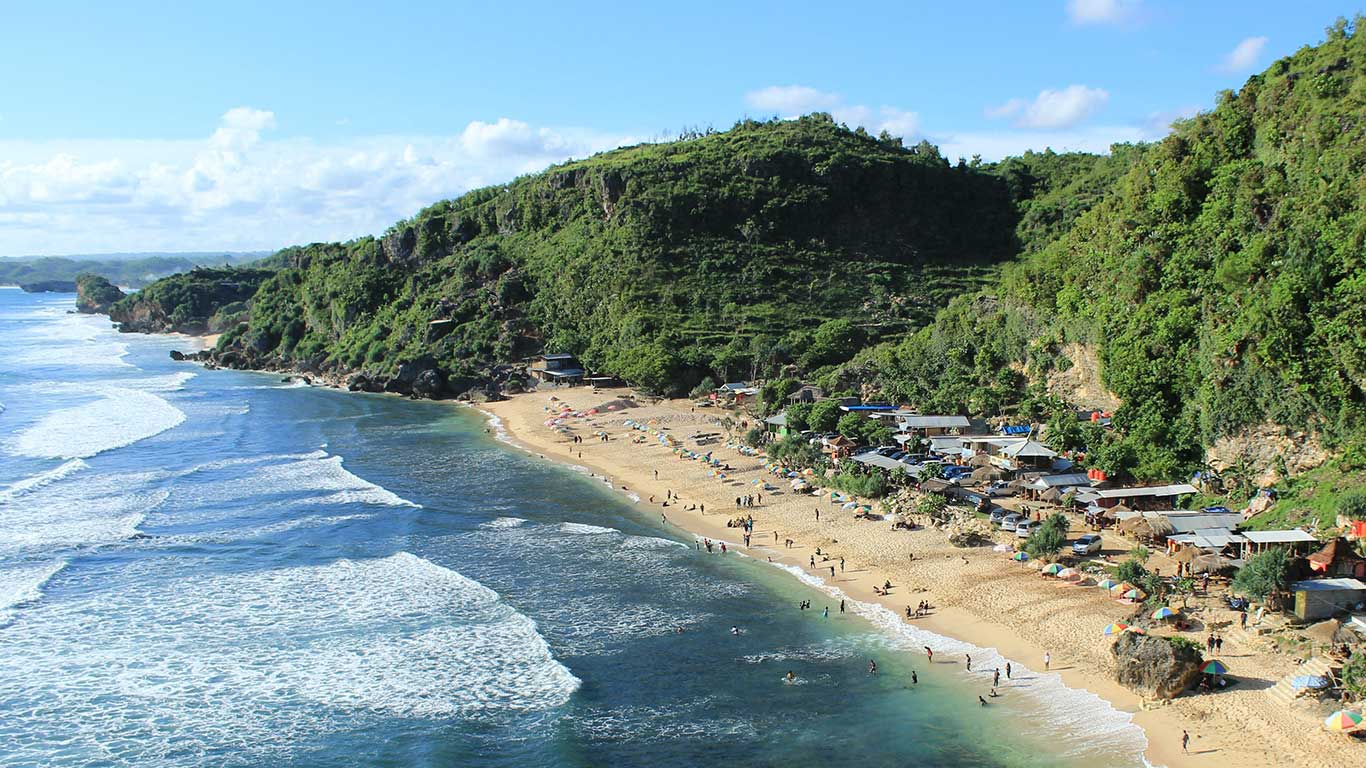 View Wisata Pantai Pok Tunggal dari Ketinggian, Lokasi Wisata Pantai Pok Tunggal, Rute Menuju Lokasi Wisata Pantai Pok Tunggal, Harga Tiket Masuk Pantai Pok Tunggal, Fasilitas dan Akomodasi di Pantai Pok Tunggal, Objek Wisata di Pantai Pok Tunggal, Pesona Pantai Pok Tunggal, Wisata Kuliner di Pantai Pok Tunggal, Tips dan Saran