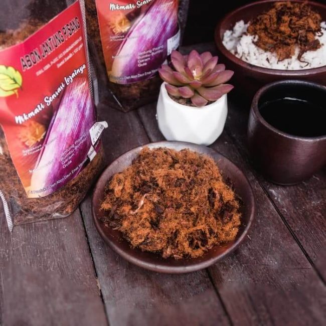 Abon Jantung Pisang via Tokopedia, 1. Keripik Nanas, 2. Dodol Nanas, 3. Nanas Simadu Khas Subang, 4. Coklat Nanas Khas Subang, 5. Delipel, 6. D’Bubuy Ma’ Atik, 7. Ikan Lapan Crispy, 8. Tape Ketan atau Peuyeum Ketan, 9. Bubuy Ayam Subang, 10. Nasi Liwet, 11. Tutut Soding, 12. Oncom Dawuan Subang, 13. Pinadrink, 14. Kerupuk Miskin khas Subang, 15. Abon Jantung Pisang, 16. Gitrek Singkong, 17. Gepuk Daging, 18. Rambutan Kalijati, 19. Sirup Nanas, 20. Abon Ikan Nila, 21. Bolu Nanas Subang, 22. Beras Hitam, 23. Papais Cisaat