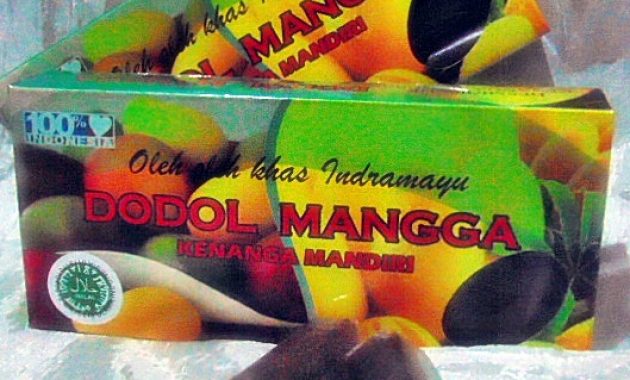 Dodol Pelem via Blanja, 1. Buah Mangga, 2. Dodol Laragudig, 3. Sirup Mangga, 4. Keripik Buah Mangga, 5. Rumbah, 6. Burbacek, 8. Blengep Cotot, 9. Kerupuk Bonggol Pisang, 10. Geblog, 11. Karedok, 12. Pedesan Entok, 13. Dodol Pelem, 14. Wedang Sereh, 15. Cuwing, 16. Orog – orog, 17. Wajik, 18. Mie Ragit, 19. Bubur Gintir, 20. Cimplo, 21. Petis, 22. Lepet, 23. Dongkal, 24. Emping Melinjo, 25. Kerupuk Udang, 26. Terasi, 27. Kerupuk Kulit Ikan, 28. Keripik Tike, 29. Aneka Ikan Asin, 30. Ikan Asin Jambal Roti, 31. Dodol Gula Merah, 32. Dodol Lolos, 33. Serabi, 34. Glintir, 35. Ketan Tutu, 36. Jalabiya, 37. Kue Cikak, 38. Blencong, 39. Pindang Gombyang Manyung, 40. Kaos Kafka Indramayu, 41. Nagasari, 42. Nasi Lengko, 43. Blendung Jagung