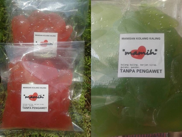 Manisan Kolang-kaling Mamih, 1.  Dodol Jambu Biji, 2. Dodol Belimbing Rasa Dewa, 3. Sirup Belimbing, 4. Jus Belimbing, 5. Jus Rumput Laut, 6. Biskuit Temma, 7. Nastar Belimbing, 8. Kopi Herbal, 9. Keripik Tempe, 10. Rujak Cireng, 11. Kaos Depok Indonesia, 12. Manisan Kolang-kaling Mamih, 13. PeChoc, 14. Emping Melinjo, 15. Jus lidah Buaya, 16. Buah Belimbing, 17. Selendang Mayang, 18. Selai Belimbing