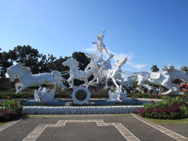 Taman Satria Gatotkaca via Kintamani, 1. Ekowisata Mangrove Wanasari, 2. Sangeh Monkey Forest, 3. New Kuta Green Park, 4. Circus Waterpark Kuta, 5. Pantai Jerman, 6. Pantai Kelan, 7. Pantai Muaya, 8. Pantai Mimpi Pondok Pemuda, 9. Pantai Tegal Wangi, 10. Pantai Balangan, 11. Tanjung Balangan, 12. Pantai Dreamland, 13. Pantai Pemutih, 14. Pantai Bingin, 15. Pantai Padang – Padang, 16. Pantai Labuan Sait, 18. Pantai Suluban, 19. Pantai Nyang – Nyang, 20. Pantai Nunggalan, 21. Pantai Karma Kandara, 22. Pantai Melasti, 23. Pantai Batu pageh, 24. Pantai Pandawa, 25. Pantai Gunung Payung, 26. Pantai Sawangan, 27. Pantai Geger, 28. Pantai Mengiat, 29. Pantai Segara Samuh, 30. Pantai Selagan Nusa Dua, 31. Pantai Tanjung Benoa, 32. Air Terjun Nungnung, 33. Air Terjun Bidadari Ayung, 34. Sungai Ayung, 35. Air Terjun Batu Lantang, 36. Air Terjun Sulangi, 37. Patung Dewa Ruci, 38. Kawasan Pura Luhur Uluwatu, 39. Pesawat Bengong, 40. Nirmala Waterpark Ungasan, 41. Taman Satria Gatotkaca, 42. Joger Kuta, 43. Penangkaran Penyu Deluang Sari, 44. Taman Budaya Garuda Wisnu Kencana, 45. Bali Paragliding Tandem Flight, 46. Monumen Perjuangan Taman Mumbul, 47. Museum Becak Indonesia, 48. Museum Pasifika, 49. Dream Museum Zone, 50. Museum Kain, 51. Museum Kerang, 52. Museum Yadnya, 53. Hide N Seek, 54. Cubby House Kids Club, 55. Miniapolis Bali, 56. Pantai Timbis, 57. Pantai Dukuh, 58. Puja Mandala, 59. Pura Taman Ayun, 60. Taman Ngurah Rai Tuban, 61. Lembah Tanah Wuk, 62. Taman Mumbul, 63. Pantai Pererenan, 64. Banjar Umalas, 65. Waka Tangga, 66. Wisata Agro Pelaga, 67. Jembatan Tukad Bangkung, 68. Jimbaran Panorama Point, 69. Pura Petitenget, 70. Pantai Petitenget, 71. Pura Pucak Tedung, 72. Pura Sada Kapal, 73. Pura Batu Bolong, 74. Pantai Batu Bolong, 75. Pura Kancing Gumi, 76. Pura Pucak Mangu, 77. Desa Wisata Petang, 78. Ladang Bunga Gumilir, 79. Desa Wisata Baha, 80. Bumi Perkemahan Blahkiuh, 81. Pantai Seseh, 82. Pantai Derawan, 83. Pantai Batu Mejan, 84. Pantai Double Six, 85. Taman Rekreasi Bethesda, 86. Pantai Selasih, 87. Pantai Batu Belig, 88. Pantai Munggu, 89. Pantai Mengening, 90. Pantai Kayu Putih, 91. Pulau Nusa Dharma, 92. Pulau Peninsula, 93. Splash Waterpark, 94. Waterbom Bali, 95. Pantai Legian, 96. Pantai Seminyak, 97. Desa Wisata Bindu, 98. Bali Swing Bongkasa, 99. Elephant Camp Petang