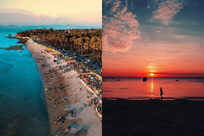 Wisata Pantai Oesapa via Ig @eryradixa (kiri), @arrierichardus (kanan), 1. Pantai Batu Nona Kupang, 2. Wisata Pantai Lasiana, 3. Wisata Pantai Nunsui, 4. Wisata Pantai Manikin, 5. Wisata Pantai Tablolong, 6. Wisata Pantai Pasir Panjang, 7. Wisata Pantai Koepan, 8. Wisata Pantai Kelapa Tinggi, 9. Wisata Pantai Neam, 10. Wisata Pulau Kera, 11. Wisata Air Terjun Oenesu, 12. Wisata Air Terjun Tesbatan, 13. Wisata Taman Nostalgia, 14. Wisata Pantai Ketapang Satu, 15. Wisata Taman Rekreasi Gua Monyet, 16. Wisata Gua Kristal, 17. Wisata Kupang Waterpark, 18. Wisata Subasuka Waterpark, 19. Wisata Bukit Cinta, 20. Wisata Gunung Fatule’u, 21. Wisata Pantai Oesapa, 22. Padang Savana di Pantai Namosain