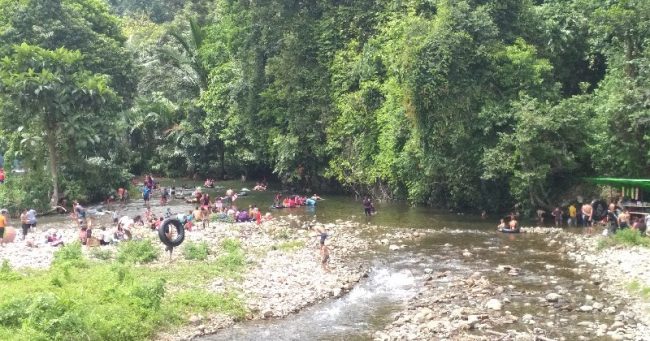 Riam Madi via Okezone, 1. Pantai Samudera Indah, 2. Pulau Randayan, 3. Bukit Jamur, 4. Air Terjun Riam Merasap, 5. Miniland Batu Payung, 6. Goa Romo, 7. Hutan Adat, 8. Air Terjun Riam Berawan, 9. Pulau Lemukutan, 10. Air Terjun Riam Susok, 11. Riam Madi, 12. Riam Pelayo, 13. Riam Mubek, 14. Riam Baro, 15. Riam Erang, 16. Riam Pain’t Batah, 17. Riam Marum, 18. Riam Bangaram, 19. Riam Jugan, 20. Riam Mangkamang, 21. Riam Sangadum, 22. Air Terjun Seraung, 23. Air Panas (Spax), 24. Danau Taipi, 25. Riam Surut, 26. Air Terjun Riam Sejajah, 27. Riam Panggar, 28. Riam Mangoi, 29. Wisata Riam Manajur, 30. Riam Guntur, 31. Riam Budi, 32. Riam Benian, 33. Riam Belangin atau Kuweg, 34. Riam Batu Timah, 35. Riam Batu Susun, 36. Riam Batapsa, 37. Riam Ampang, 38. Air Terjun Riam Banyis, 39. Air Terjun Wong Prawan, 40. Air Terjun Saray Brunyau, 41. Pantai Gosong, 42. Bukit Sepancong, 43. Gunung Bawang
