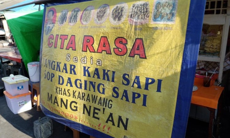 Soto Tangkar Nang Nean via Detik, 1. Rumah Makan Khas Sunda Cibiuk, 2. Bebek Kaleyo, 3. Sindang Reret Restaurant, 4. Mie XP, 5. Restoran &amp; Pemancingan Mang Ajo, 6. Restaurant Lebak Sari Indah, 7. Rumah Makan Indo Alam Sari, 8. Pepes Walahar H. Dirja, 9. SHSD Sambel Hejo Sambel Dadak, 10. Ayam Bakar Celup Mang Rojak, 11. Restoran Alam Ceria, 12. Soto Tangkar Nang Nean, 13. Rumah Makan Pawon Sae, 14. Telaga Traditional Resto, 15. Rumah Makan Soto Gempol Karawang, 16. Ratu Penyet, 17. Seafood Kiloan Ala Teh Empop, 18. RAJA SORABI HIJAU, 19. Bebek dan Ayam Goreng Pak Ndut, 20. Rumah makan saung kabogoh, 21. RM Dukuh, 22. RM. Waroeng Desa, 23. Restoran Ratu Galuh Seafood, 24. Ayam Bakar Taliwang HSA (Tutup), 25. Inaho Japanese Restaurant, 26. Sambal Toelman, 27. Hai Wang Chinese, 28. Tahu Bumbu Sari Rasa, 29. Gabus Pucung Ala Warung Mandiri
