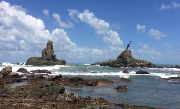 Pantai Permisan via Youtube, 1. Pantai Jetis, 2. Pantai Widarapayung, 3. Pantai Teluk Penyu, 4. Pantai Logending, 5. Pantai Permisan, 6. Pantai Kali Kencana, 7. Pantai Kamulyan, 8. Karang Pandan Beach, 9. Pantai Kalipat, 10. Sodong Beach, 11. Pantai Srandil, 12. Pantai Ketapang Indah, 13. Pantai Singkil Karang Pakis, 14. Pantai Kemiren