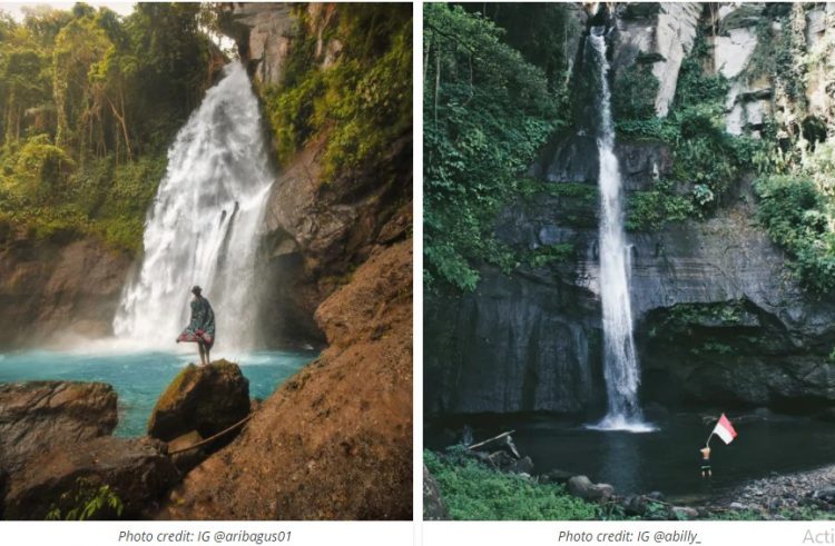 Air Terjun Wana Ayu, 1. Air Terjun Aling Aling, 2. Air Terjun Banyumala, 3. Air Terjun Goa Rang Reng, 4. Air Terjun Leke Leke, 5. Air Terjun Tukad Cepung, 6. Air Terjun Tegenungan, 7. Air Terjun Kanto Lampo, 8. Air Terjun Wana Ayu, 9. Air Terjun Nungnung, 10. Air Terjun Sekumpul, 11. Air Terjun Gitgit, 12. Air Terjun Banyu Wana Amertha, 13. Air Terjun Peguyangan, 14. Air Terjun Tibumana, 15. Air Terjun Tembok Barak, 16. Air Terjun Cemara, 17. Air Terjun Jembong, 18. Air Terjun Munduk, 19. Air Terjun Melanting, 20. Air Terjun Dusun Kuning, 21. Air Terjun Kroya, 22. Air Terjun Pantai Melasti, Tanah Lot, 23. Air Terjun Yeh Mempeh, 24. Air Terjun Blemantung, 25. Air Terjun Lemukih, 26.  Air Terjun Carat, 27. Air Terjun Juwuk Manis, 28. Air terjun Bunutin, 29. Air Terjun Colek Pamor, 30. Air terjun Yeh Mampeh