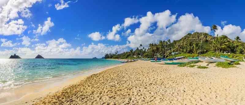 Pantai Lanikai via Shutterstock, Pantai di Hawaii, the Big Island, Pantai di Pulau Maui, the Valley Isle, Pantai di Pulau Oahu, the Gathering Island, Pantai di Pulau Kauai, the Garden Isle, Pantai di Pulau Lanai, the Pineapple Isle