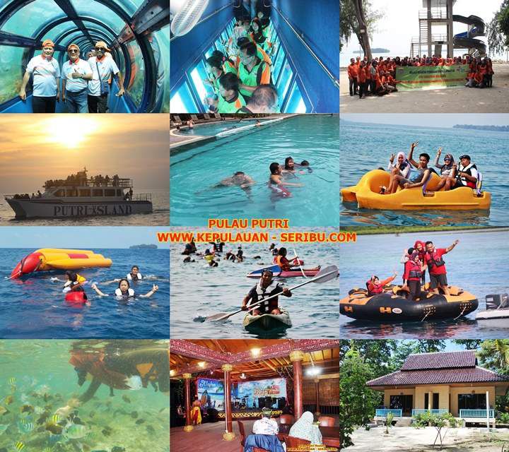 Pulau Putri via Kepulauan Seribu, 1. Dunia Fantasi, 2. Kepulauan Seribu, 3. Setu Babakan, 4. Taman Mini Indonesia Indah, 5. Kota Tua, 6. Kebun Binatang Ragunan, 7. Monumen Nasional, 8. Atlantis, 9. Pulau Tidung, 10. Museum Taman Prasasti