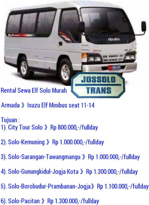 Jossolo Tour & Transport - sewa elf solo, 1. Thalita Rent Car, 2. Sanjaya Tour, 2. Sabila Transport, 4. CV. OSWASA SIGRA – Rentalmobilsolo.net, 5. Global Transport Solo, 6. Happy Group, 7. Persada Solo Group, 8. AsiaTravel Agen Sewa Elf, 9. Jossolo Tour & Transport, 10. Sakamurti Tour Travel, 11. Citra Trans