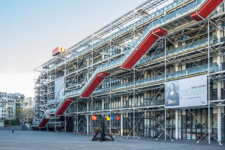 The Centre Pompidou via Cntraveler, 1. Palace of Versailles, 2. Fontainebleau, 3. Sceaux, 4. Mont Saint Michel, 5. Saint-Germain-en-Laye, 6. Provins, 7. Chartres, 8. Reims, 9. Giverny, 10. Menara Eiffel, 11. Musee du Louvre, 12. Notre Dame de Paris, 13. Arc de Triomphe, 14. Champs-Élysées, 15. Sacré-Cœur, 16. Tuileries Garden, 17. Jardin du Luxembourg, 18. Montmartre, 19. Musée d’Orsay, 20. Disneyland Paris, 21. Place de la Concorde, 22. The Centre Pompidou, 23. Le Marais, 24. Champ de Mars, 25. Palais Garnier, 26. Montparnasse Tower, 27. Panthéon, 28. Rodin Museum, 29. Conciergerie, 30. Pont des Arts, 31. Musée de l’Orangerie, 32. Grand Palais, 33. La Villette