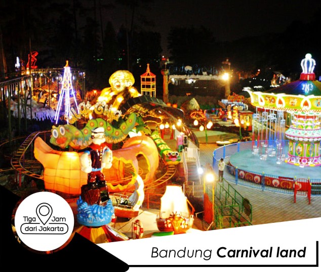 Bandung Carnival Land, 1. Edukasi Taman Lalu Lintas Ade Irma Suryani, 2. Edukasi Taman Superhero, 3. Edukasi Kebun Binatang Bandung, 4. Edukasi Phantasia Barbie Gallery, 5. Wisata Padepokan Dayang Sumbi, 6. Wisata Kampung Gajah, 7. Edukasi Jendela Alam, 8. Edukasi Saung Angklung Udjo, 9. Edukasi Bandung Science Center, 10. Edukasi Crayon’s Craf & Co, 11. Taman Kupu Cihanjuang, 12. Karang Setra Waterpark, 13. Taman Bermain MIM, 14. Trans Studio, 15. Kebun Strawberry Ciwidey, 16. Miss Bee Providore, 17. Gang Sereh, 18. Maya Hirai School of Origami, 19. SPICE Camp (Spirit Camp Educity), 20. Komunitas Hong, 21. Crayon’s Craft & Co, 22. Rumah Batik Komar, 23. The Farm House, 24. Ciwidey Valley Waterpark Resort, 25. Kampung Batu Malakasari, 26. Bandung Carnival Land, 27. Ranca Upas, Ciwidey, 28. Kampung Dago Pojok, 29. Dusun Bambu Family Leisure Park, 30. Park Hopping, 31. De’Ranch, 32. Dago Dream Park, 33. Fairy Garden (Fairy Garden By The Lodge), 34. Lembang Park & Zoo, 35. Sudut Pandang Bandung, 36. Terminal Wisata Grafika Cikole