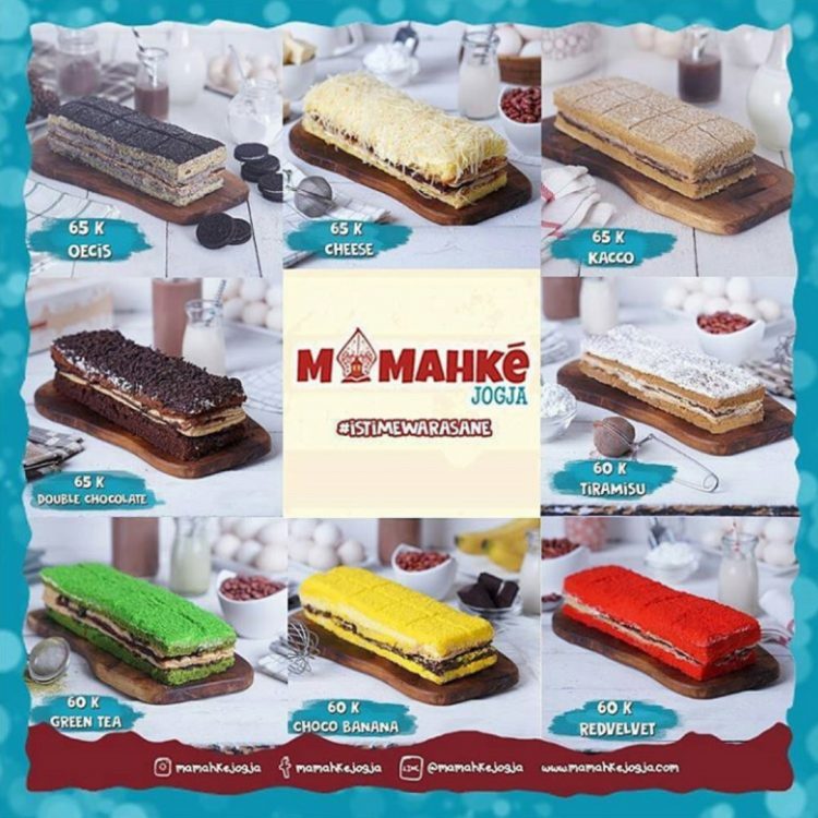 Bakpia Princess Cake, 1. Bakpia Jogja, 2. Yangko, 3. Geplak, 4. Gudeg Jogja, 5. Coklat Monggo, 6. Salak Pondoh, 7. Tiwul Yu Tum, 8. Jadah Tempe Mbah Carik, 9. Tasuba (Tahu Susu Bakso) Jogja, 10. Belalang Goreng (Walang Goreng), 11. Keripik Belut Jogja, 12. Seafood Olahan Jogja, 13. Peyek Mbok Tumpuk, 14. Batik Jogja, 15. Kerajinan Perak Jogja, 16. Blangkon, 17. Brownies Ubi Ungu, 18. Keripik Tempe Sagu, 19. Jogja Scrummy, 20. Gudeg Kaleng, 21. Gerabah Kasongan, 22. Kaos Dagadu, 23. Kue Mochi, 24. Keripik Welut, 25. Wayang, 26. Kerajinan Kulit, 27. Aksesoris Khas Jogja, 28. Tas Dowa, 29. Bakpia Princess Cake, 30. Wedang Uwuh, 31. Geblek Kulonprogo, 32. Tas Rotan, 33. Kopi Merapi, 1. Naturalan, 2. Kaloka Pottery, 3. Toko Barang Bareng, 4. Dowa Bag And Factory, 6. Mamahke Jogja