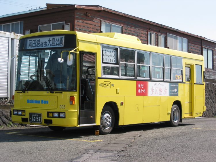 Bus di Oshima Cassiopeia Sweet via wikimedia commons, Informasi Dasar, Sekilas Tentang Kepulauan Izu, Daya Tarik Oshima, Aktivitas Seru & Tempat Wisata di Oshima, Cara Mengakses Oshima, Tips dan Informasi Penting
