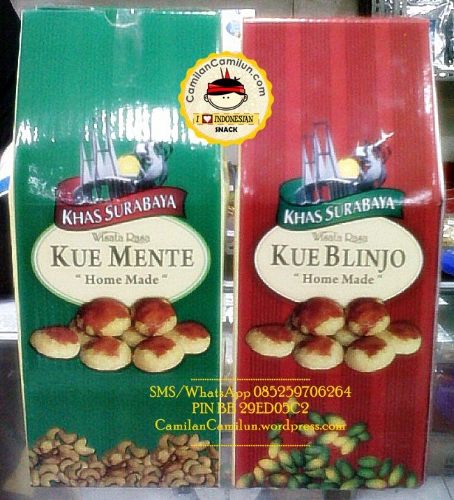 Kue Mente Oleh-oleh Khas Surabaya via Pinterest, 1. Almond Crispy Cheese, Oleh-oleh khas Surabaya, 2. Spikoe, 3. Belinjo Udang (Blidang), Khas Surabaya, 4. Keripik Buah Kane-Kane, 5. Pohong Tata, Oleh-oleh Khas Surabaya, 6. Kue Lapis Surabaya, 7. Sambal Bu Rudy Khas Surabaya, 8. Kue Mente, Produk Khas Surabaya, 9. Suoklat, Jajanan Khas Surabaya, 10. Kaos Cak Cuk, Asli Surabaya, 11. Kerupuk Ikan Kenjeran, 12. Kue Bikang Peneleh, 13. Fruit Cake Glory, 14. Sambal Cuk, 15. Abon Sapi Padmosusastro, 16. Bebek Djangkep, 17. Surabaya Snowcake, 18. Rambak Sapi, 19. Oseng Tuna Asap, 20. Kopi Bandrek, Oleh-oleh Khas Surabaya, 21. Bandeng Asap, 22. Siropen Telasih, 23. Krupuk Udang Lobster, 24. GunaGuna Snack, 25. Bunarendang, 26. Jenang dan Sirup Mangrove, 27. Bolu Joeang Surabaya , 28. Dawet Blauran , 29. Baju Batik Surabaya, 30. Sepatu Khas Wedoro, 31. Vallens Cake Surabaya, 32. Bandang Asap