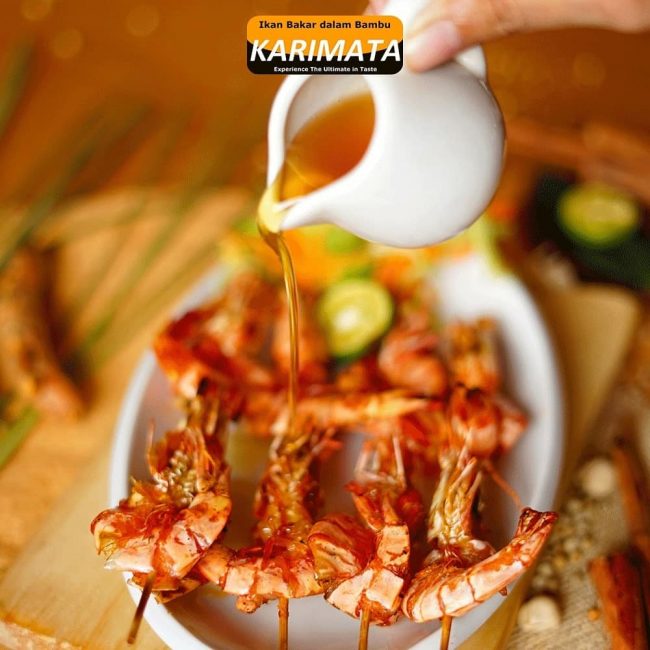 Restoran seafood Karimata via FB, 1. Bandar Djakarta di Kota Tua, 2. Seribu Rasa, 3. Pesisir Seafood, 4. Pondok Laguna, 5. Layar Seafood, 6. Nelayan Seafood and Restaurant, 7. The Holy Crab, 8. Rumah Makan Sulawesi, 9. Rasane Seafood, 10. Fish Streat, 11. Aroma Sop Seafood, 12. Aroma Sedap, 13. Loobie Lobster, 14. Live Seafood Cabe Ijo, 15. Talaga Sampireun, 16. Kepiting Asap Cendrawasih, 17. Santai Malam 1001, 18. Wiro Sableng 212 Kelapa Gading, 19. Seafood Ayu, 20. Grand Marco Seafood, 21. Bola Seafood Acui, 22. Seafood PLTU Ancol, 23. Seafood 68 Kemanggisan, 24. Dinar Seafood, 25. Karimata Restoran, 26. Santiga Seafood, 27. Sentosa Seafood Market, 28. Jemahdi Seafood di Jl. Pantai Indah Kapuk (Tutup Permanen), 29. Wisata Kuliner Pecenongan