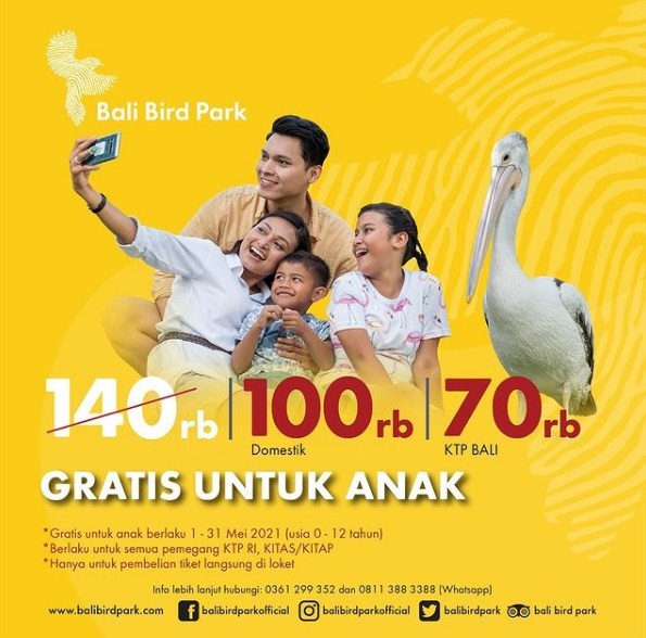 Harga Tiket Tiket Bali Bird Park, Taman Burung Bali Bird Park, Harga Tiket Masuk untuk Wisatawan Domestik, Jam Buka , Apa yang menarik di Bali Bird Park?, Ruang hidup yang tertata dengan baik dengan 50 pohon Palm dan 2000 Tanaman Tropis, Melihat pusat perkembangbiakan burung dari bertelur sampai menetas, Lokasi restauran dan cafe yang menyenangkan dengan suasana alam dan kicauan burung, Atraksi dan Pertunjukan di Bali Bird Park, Jadwal Pertunjukan, Tips Liburan ke Bali Bird Park, Cara Terbaik Menuju Lokasi Bali Bird Park Gianyar, Waktu Terbaik Liburan Ke Bird Park Gianyar