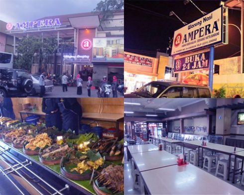 Rumah Makan Ampera, 1. Chingu Cafe, 2. Pino Pizza (Tutup Permanen), 3. Nasi Goreng Mafia, 4. Waroeng Setiabudhi, 5. Batagor Darto, 6. Kafe Burangrang, 7. Maeta Coffee, 8. Bakso Istigfar, 9. Bebek Goreng Haji Slamet, 10. Dapur Dahapati, 11. Sapu Lidi Resto and Cafe, 12. Cafe d’Pakar, 13. Kafe Lawangwangi, 14. Rumah Sosis, 15. Mie Kocok Mang Dadeng, 17. Braga Citywalk, 20. Warung Prasmanan Ceu Mar, 27. Suis Butcher, 29. Makan di Kapal Pinisi Danau Situ Patenggang, 35. Nasi Bancakan Mang Barna dan Bi Oom, 36. Rumah Makan Ampera, 37. Mie Ramen, 38. Paskal Food Market, 39. The Valley Bistro and Cafe, 40. Warung Salse, 41. Congo Cafe And Gallery, 42. Natural Resto dan Strawberry Land, 43. Kampung Daun, 44. Roemah Nenek Resto Cafe, 45. Atmosphere Resort Cafe , 46. Raja Rasa, 47. Cie Rasa Loom Buah Batu