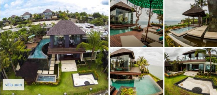 Villa Aum, 1. Villa Jamalu  – villa 4 kamar tidur di atas tebing dengan pemandangan laut di Jimbaran Bali, 2. Villa Hanani – villa di pinggir pantai dengan 2 kamar tidur di Jimbaran Bali, 3. Villa Adenium, 4. Villa Aiko, 5. Temple Hill Residence Villa (Mulai Rp 1,67 Juta Per Malam), 6. Kayumanis Jimbaran Private Villas &amp; Spa, 7. Villa Blue Horizon Bali Rp 1.755.160, 8. Vandana Villa Jimbaran, 9. Villa Bali Blue  8 Orang 2.770.750, 10. Villa Camellia, 11. Villa AYANA Resort (mulai IDR 4.933.698), 12. Jimbaran Balangan Beach Front Villa Nakar (mulai IDR 2.104.286), 13. Villa Rama Shinta Jimbaran (mulai IDR 1.492.906), 14. Villa Aum (mulai IDR 12.000.119), 15. Villa Bening (mulai IDR 2.402.867)