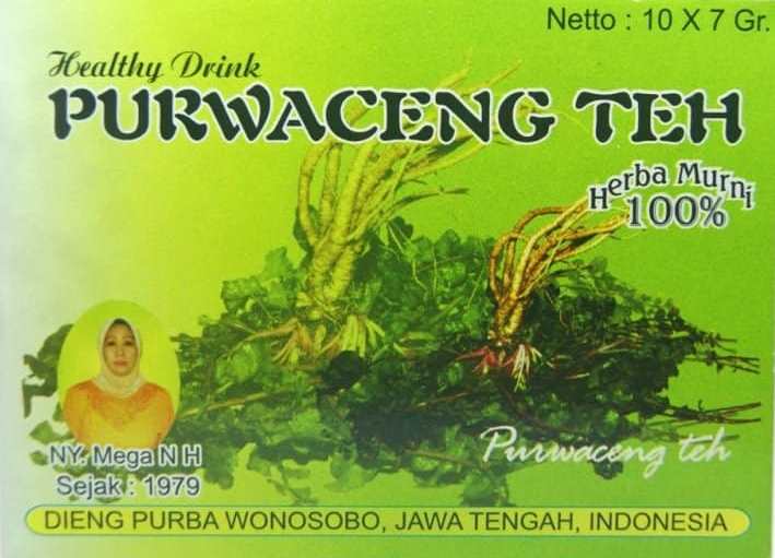 Purwaceng, 1. Mie Ongklok, 2. Aneka Olahan Carica, 3. Sagon, 4. Purwaceng, 5. Opak Singkong, 6. Tempe Kemul, 7. Keripik Jamur, 8. Kacang Dieng, 9. Nasi Megono, 10. Dendeng Gepuk, 11. Kue Pepe Wonosobo, 12. Cenil, 13. Soto Golak, 14. Kue Serabi Dieng, 15. Geblek