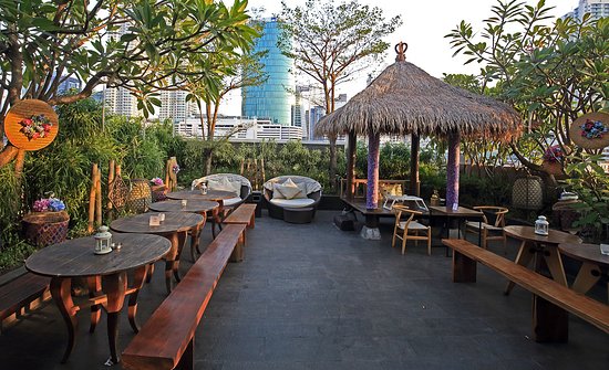 Sky Garden Cafe via Tripadvisor, 1. SKYE Bar & Restaurant, 2. Hause Rooftop, 3. Langit Seduh Rooftop, 4. Roti Bakar Kemang, 5. Lucy In The Sky Spark, 6. Cloud Lounge Jakarta (Rooftop), 7. BART Thamrin, 8. The Edge, 9. Elarte Sport Cafe, 10. Awan Lounge, 11. Upstairs Rooftop Cafe, 12. Sky Garden Cafe, 13. Shy Rooftop, 14. Up All Might, 15. Rocketz Cafe, 16. La vue Rooftop Bar Hermitage, 17. Roof Top at La Boheme, 18. Red Door Koffie House & Bistro Tangerang