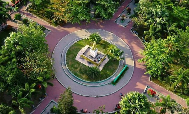 Taman Luas Nan Asri di Kediri via Ig @explorekediriraya