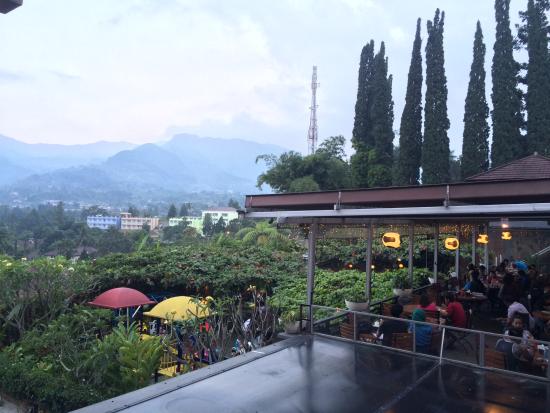 Cimory Mountain View via Tripadvisor, 1. Dairyland Riverside Puncak, 2. RM BUMI AKI, 3. Dairyland Mountain View, 4. Sate Kambing Hanjawar, 5. Nicole’s Kitchen & Lounge, 6. Bavarian Haus Bratwurst ‘n Grill, 7. Sate Kiloan PSK, 8. Rumah Makan Simpang Rawi, 9. Sate Shinta, 10. Rindu Alam Taman Ciherang, 11. Rumah makan sinar alam, 12. Kembali Ke Alam, 13. Mamifokobo Café & Kitchen – Ciloto, 14. Warung nasi Mang Ade, 15. Resto & cafe Puncak Asri, 16. Dulang Riverside Restorant, 17. Sky Garden Resto, 18. Meranti Restoran, 19. Tremonti Skylounge, 20. SERAI CAFE – Novus Giri Resort and Spa, 21. THE GRAND HILL BISTRO & CAFE, 22. Cemara Resto At Puncak Pass Resort
