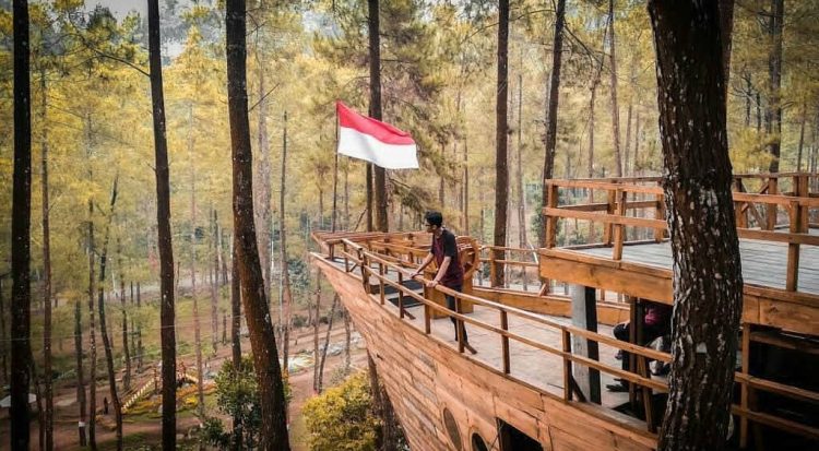 Kapal Raksasa di Tengah Hutan, Informasi Umum, Daya Tarik, Lokasi Hutan Pinus Bendosari Pujon, Rute Hutan Pinus Bendosari Pujon, Harga Tiket Masuk Hutan Pinus Bendosari Pujon., Arena Permainan Seru, Kapal Raksasa di Tengah Hutan, Taman Bunga, Tempat Camping Asyik, Coba Wahana Flying Fox, Galeri Foto