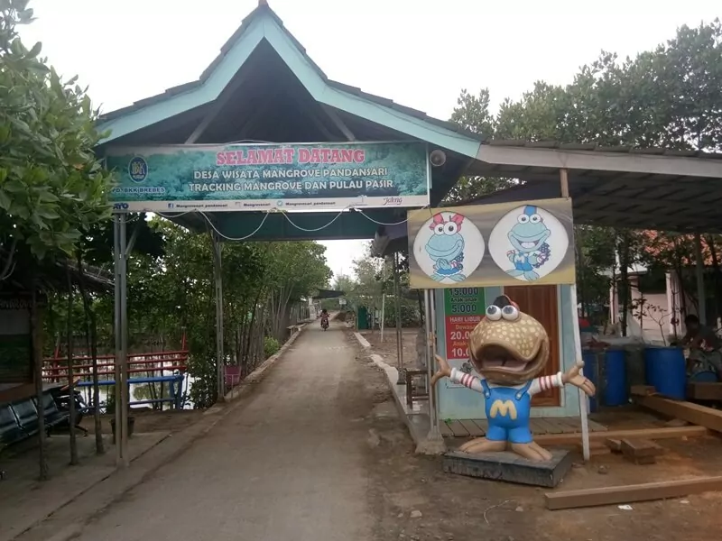 Lokasi Pembayaran Tiket Mangrove Brebes. Google Maps. Sumber: lh5.googleusercontent.com, Informasi Umum, Lokasi Hutan Mangrove Pandansari, Rute Menuju Lokasi Hutan Mangrove Pandansari, Harga Tiket Masuk Hutan Mangrove Pandansari, Jam Buka Objek Wisata Hutan Mangrove Pandansari, Fasilitas Wisata Hutan Bakau, Kegiatan Seru Selama di Hutan Mangrove Pandasari