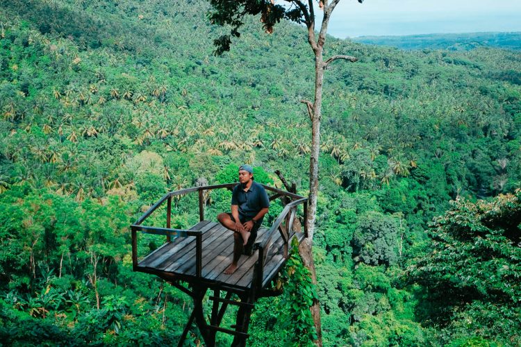 Salah satu spot foto asik di Rumah Pohon Gangga Murmas via Lostpacker, Informasi Umum, Lokasi Rumah Pohon Gangga Murmas Lombok Utara, Rute Menuju Rumah Pohon Gangga Murmas, Harga Tiket Masuk Rumah Pohon Gangga Murmas, Galeri Foto