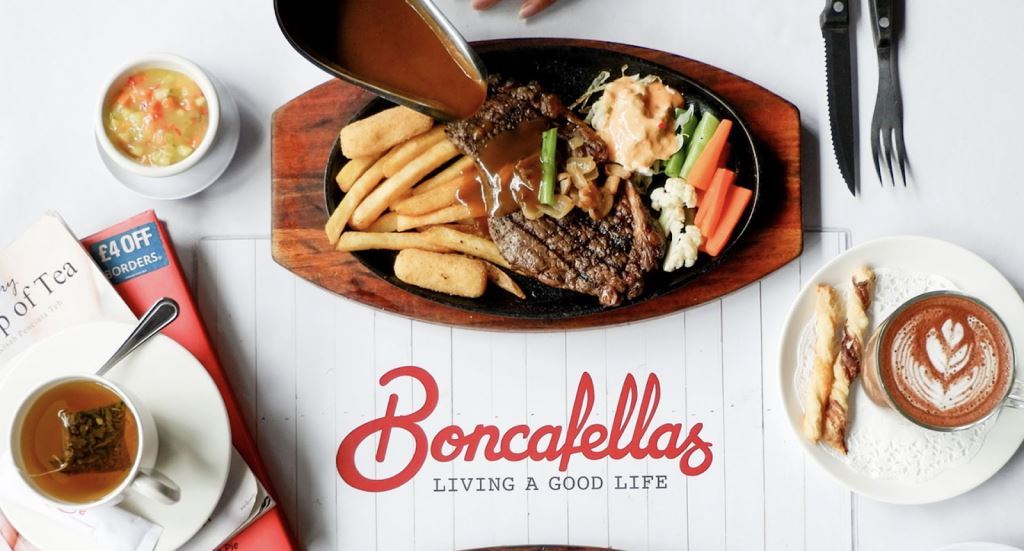 Boncafe, 1. Captain Hood – Fish &amp; Chicken, 2. Aiola Eatery, 3. Food Coma, 5. Food Junction, Grand Pakuwon, 6. Makmu (Tutup), 7. Haryono Kitchen (Tutup), 8. OTW Food Street (Tutup), 9. Sky 36 Restaurant, 10. Citilites Sky Club &amp; Bistro Surabaya, 11. Ikan Bakar Cianjur, 12. SAS Cafe n Resto, 13. Ayam Bakar Primarasa, 14. Botanika, 15. La Belle Cafe by Lily, 16. Chipmunk Playland and Cafe, 17. Domicile Kitchen Lounge, 18. Casa Bocca (Tutup), 19. Boncafe, 20. Bebek Tepi sawah, 21. Warung Lesehan Rumadi, 22. Zona Alam Resto n Cafe, 23. Warung Apung Rahmawati, 24. Babeh Street, 25. Rumah Makan Happy Suzy