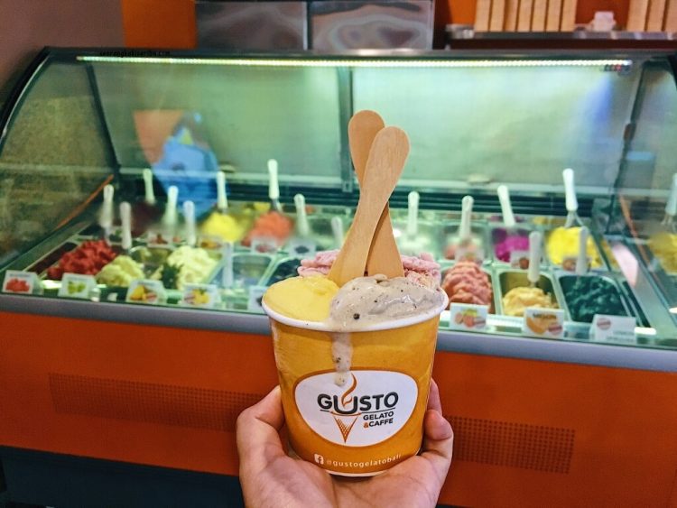 Gusto Gelato (Seminyak), 1. Warung Babi Ibu Oka, 2. Naughty Nuri’s, 3. Pawon Pasundan, 4. Cafe Pomegranate, 5. Monkeys Cuisine, 6. Green Ginger (Tutup), 7. Betelnut Cafe, 8. Petitenget, 9. Restoran Rondji, 10. Restoran L’Assiette (Tutup), 11. Nook (Kerobokan), 12. Ultimo Italian Restaurant (Kerobokan), 13. Pison Coffee (Kerobokan), 14. Biku (Kerobokan), 15. Lawn Canggu, 16. Potato Head (Kerobokan), 17. Finns beach Club (Canggu), 18. La Plancha (Seminyak), 19. Ulu Cliffhouse (Pecatu), 20. KYND COMMUNITY (Kerobokan), 21. Warung Mak Beng (Sanur), 22. Gusto Gelato (Seminyak), 23. Massimo Restaurant (Sanur), 24. RivaReno Gelato Bali (Kerobokan), 25. Yogurt Republic (Seminyak), 26. Nalu Bowls (Pecatu), 27. Waroeng Kampoeng (Jimbaran), 28. Warung Nasi Ayam Bu Oki (Jimbaran), 30. Warung Kayu Manis (Denpasar), 31. Warung Men Gara (Mengwi), 32. Warung Nasi Tekor Bali (Denpasar), 33. Warung makan nikmat halal (Kuta), 34. Rujak uma bali (Denpasar), 35. Pronto Pizza (Kuta), 36. Pink Tempong (Kuta), 37. Donat Lio (Denpasar), 38. Waroeng Soerabi Bandoeng 101 (Kuta), 39. Ronde Nusa Kambangan (Denpasar), 40. Gado Gado Ibu Lulu (Kerobokan), 41. Mie Bandung (Denpasar), 42. Warung Bunana, 44. Ulekan, 45. Sinamon Bali, 46. Cuca Restaurant, 47. Folie Kitchen & Pâtisserie, 48. Yogurt Republic, 49. Vincent Nigita Patisserie, 50. Sayuri Healing Food, 51. Nasi Campur Warung Mek Juwel, 52. Confiture de Bali, 53. Zest Ubud, 54. Yogurt Yogi, 55. Sawobali Cake & Coffee Shop, 56. Bella by Sage, 57. The Amora Bali Restaurant, 58. D’ Alas Warung, 59. The Wijaya Kusuma, 60. Café Seafood Bakar Jimbaran, 61. Ngiring Ngwedang, 62. Mentari Restoran Bedugul, 63. Restoran Bebek Tepi Sawah Ubud, 64. The Lookout Resto & Bar, 65. The Kelusa, 66. Wantilan Resataurant, 67. Bali Buda, 68. Samani Resto, 69. The Sayan House, 70. Swept Away, 71. El Kabron, 72. Ke-Pi-Tu, 73. CasCades Restaurant