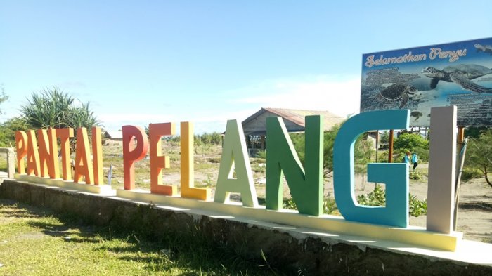 Pantai Pelangi via Tribunnews, 1. Pantai Cemara Sewu, 2. Pantai Parangtritis, 3. Pantai Depok, 4. Pantai Samas, 5. Pantai Pandansimo, 6. Pantai Kuwaru, 7. Pantai Baru, 8. Pantai Goa Cemara, 9. Pantai Parangkusumo, 10. Pantai Parangendog, 11. Pantai Pandansari, 12. Pantai Pelangi, 13. Pantai Baros, 14. Pantai Trisik, 15. Pantai Barchan