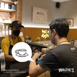 Waltie’s Rooftop Cafe, 1. Warung Pasta, 2. Nominomi Delight, 3. Kedai Locale, 4. Upnormal Coffee Roasters Rawamangun, 5. Ropisbak Ghifari, 6. Ayam Kriwil Rawamangun, 7. Quiznos Rawamangun, 8. Pukul Satu Kopi Rawamangun, 10. Bittersweet By Najla Rawamangun, 11. KAFE KOPI AA, 12. Mbience Garden Bistro, 13. Jung Coffee, 14. Candlestick Coffee, 15. Seteras Coffee &amp; Eatery, 16. Kedai Seroja, 17. Simo Kopi Rawamangun, 18. Waltie’s Rooftop Cafe, 19. Kopi Nako Rawamangun, 18. Rumah Kongkow, 21. Portable Kitchen &amp; Lounge, 22. Meet/N/Work Coffee &amp; Eatery, 25. Sitti Kawwa Coffee &amp; Snack, 26. Anastomosis coffee, 27. Glasmacher Coffee, 28. Fore Coffee – Rawamangun