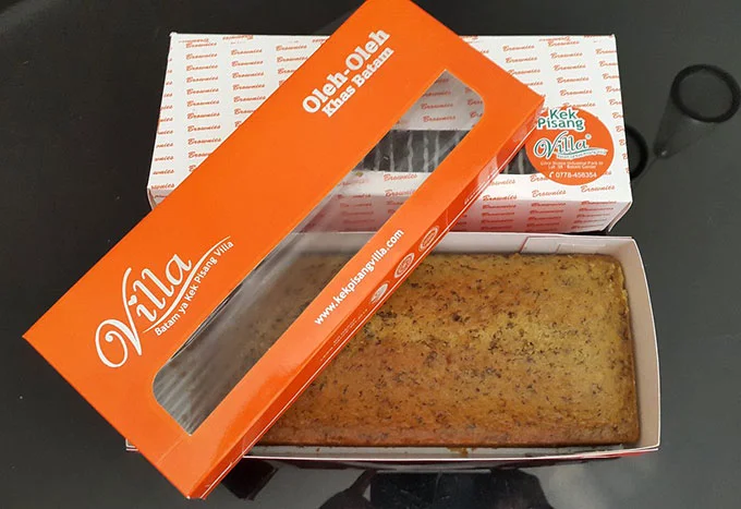 Kek Pisang Villa - Oleh-oleh Khas Batam, Oleh-oleh khas Batam, Pusat Oleh Oleh Khas Batam, Toko Oleh-Oleh Khas Batam, Toko Kue di Batam, Oleh Oleh Khas Batam Online