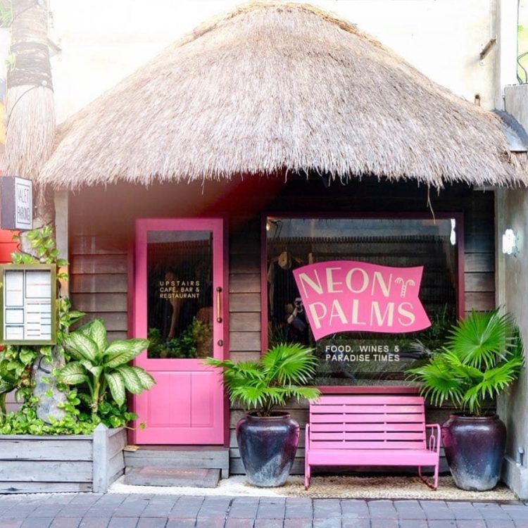 Neon Palms, 1. Potato Head Beach Club, 2. La Brisa Canggu, 3. La Plancha, 4. Livingstone, 5. Kopi Zeen, 6. Seniman Coffee Studio, 7. Revolver Seminyak, 8. Sisterfields Cafe, 9. Mrs Sippy Bali, 10. KYND Community, 11. 9/11 Café Denpasar, 12. Coffee Cartel, 13. La Laguna, 14. Vue Beach Club atau LV8, 15. Lazy Cat Ubud, 16. Folk Pool & Gardens, 17. Sea Breeze Nusa Ceningan, 18. Da Maria, 19. Titik Temu, 20. Kim Soo Home, 21. Karakter Kopi Bali, 22. The Alleyway Cafe, 23. Folie Patisserie, 24. The Fat Turtle, 25. Buro (Non Halal), 26. The Slow Kitchen and Bar, 27. Panama Kitchen & Pool, 28. Neon Palms, 29. Sea Vu Play