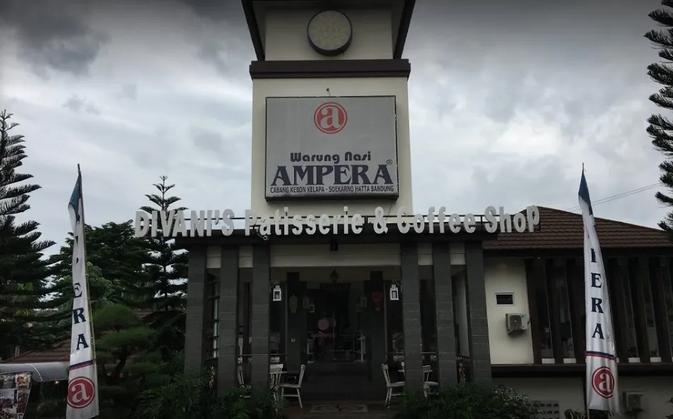 Warung Nasi Ampera, 1. Kampoeng Koneng, 2. Ikan Bakar Dalam Bumbu Karimata, 3. Talaga Kuring, 4. Gurame Cobek Mang Dayat, 5. RM. Warung Jambu Ibu HJ. Nyai, 6. Warung Sunda Sambal Dower, 7. Restoran Tumbar Jinten, 8. Mang Kabayan, 9. Warung Nasi Ampera, 10. Ikan Bakar Bambu Haur, 11. Ayam Kampung Neng Lela, 12. Parahyangan Hill, 13. Sop Djanda Special Sate Maranggi